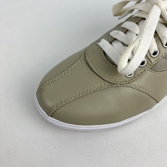 Keds Prestige Womens Sneaker OrthoLite Stone Tan Leather Lace Up Shoes size 9 - Picture 9 of 16